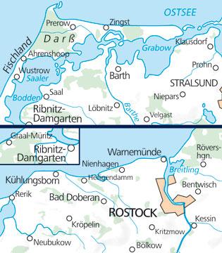 Carte de plein air n° WK.13 - Fischland, Darss, Kühlungsborn (Allemagne) | Kümmerly & Frey carte pliée Kümmerly & Frey 