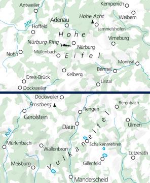 Carte de plein air n° WK.20 - Hohe Eifel, Vulkaneifel (Allemagne) | Kümmerly & Frey carte pliée Kümmerly & Frey 