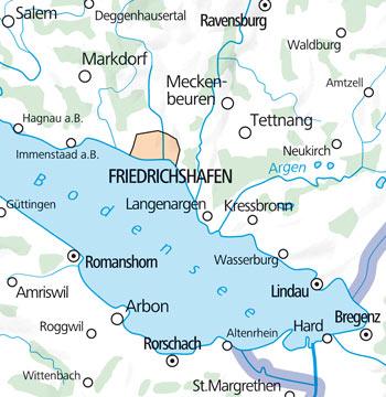 Carte de plein air n° WK.44 - Lac de Constance Est (Allemagne) | Kümmerly & Frey carte pliée Kümmerly & Frey 