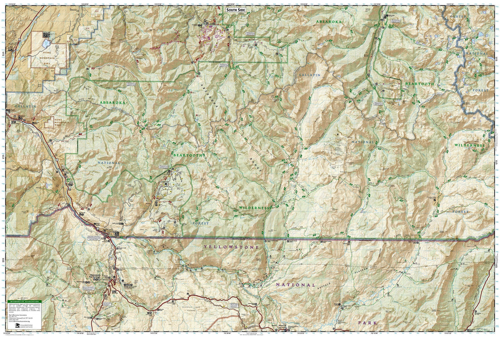 Carte de randonnée - Absaroka, Beartooth Wilderness W., Gardiner, Livingston (Montana), n° 721 | National Geographic carte pliée National Geographic 