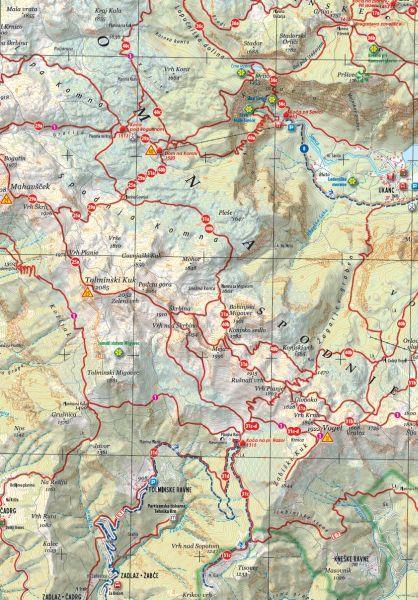 Carte de randonnée - Alpes juliennes (Slovénie) | Kartografija carte pliée Kartografija 
