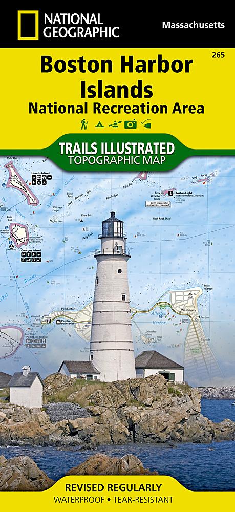 Carte de randonnée - Boston Harbor Islands National Recreation Area (Massachusetts), n° 265 | National Geographic carte pliée National Geographic 