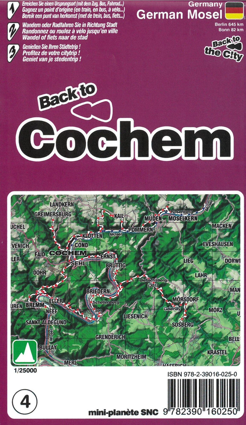 Carte de randonnée - Cochem (Allemagne) | Mini Planet carte pliée Mini Planet 