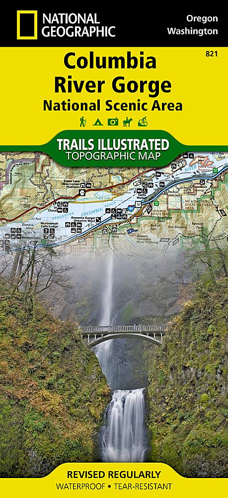 Carte de randonnée - Columbia River Gorge (Oregon), n° 821 | National Geographic carte pliée National Geographic 