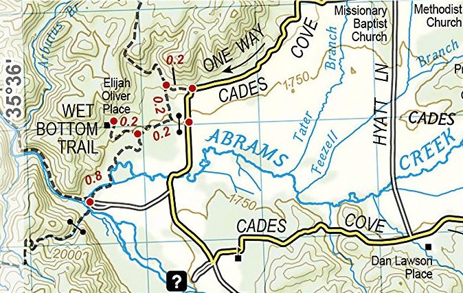 Hiking Map Of The Appalachian Trail - Damascus To Bailey Gap (Virginia ...