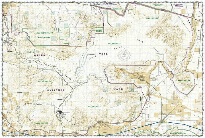 Carte de randonnée du Parc National de Joshua Tree (Californie) | National Geographic carte pliée National Geographic 