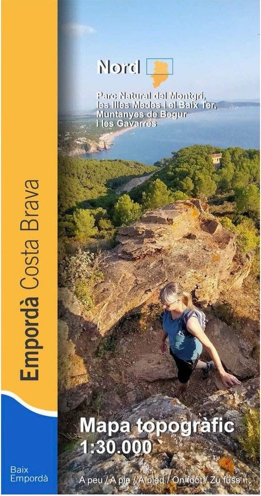 Carte de randonnée - Empordà, Costa Brava (lot de 2) | Piolet carte pliée Editorial Piolet 
