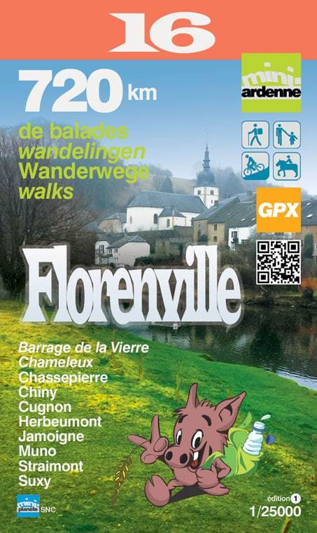 Carte de randonnée - Florenville - n° 16 | Mini Planet - La Compagnie des Cartes