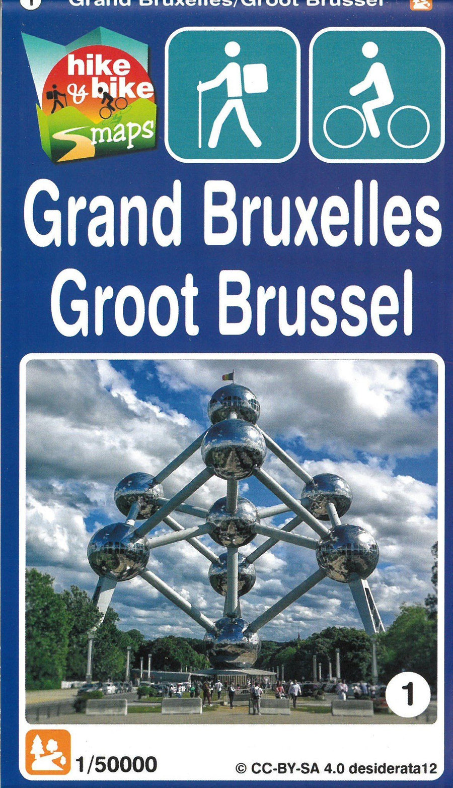 Carte de randonnée - Grand Bruxelles | Mini Planet carte pliée Mini Planet 