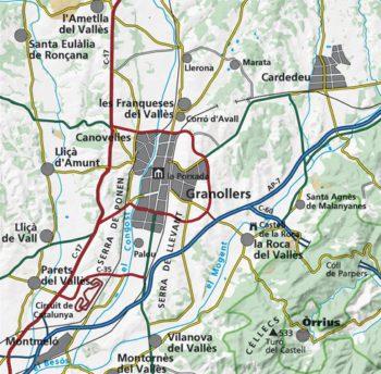 Carte de randonnée - Granollers et ses environs | Alpina carte pliée Editorial Alpina 
