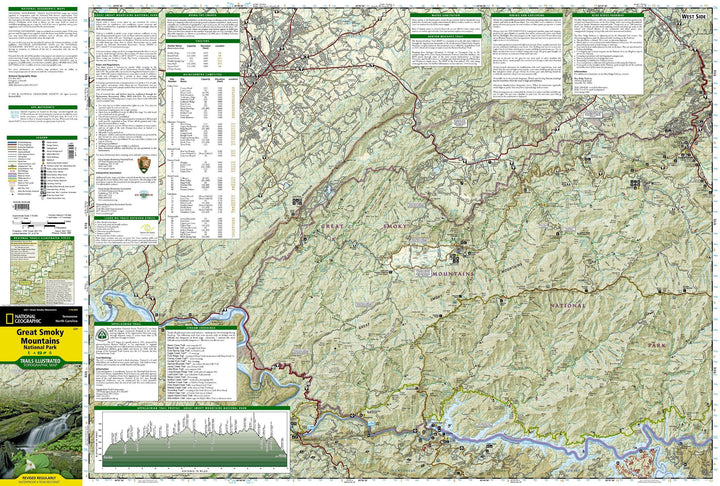 Carte de randonnée - Great Smoky Mountains National Park (Tennessee), n° 229 | National Geographic carte pliée National Geographic 