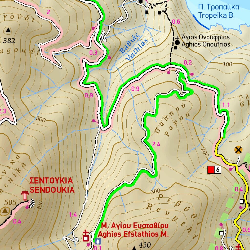 Hiking Map - Island of Skopelos (Greece) | Terrain Cartography ...