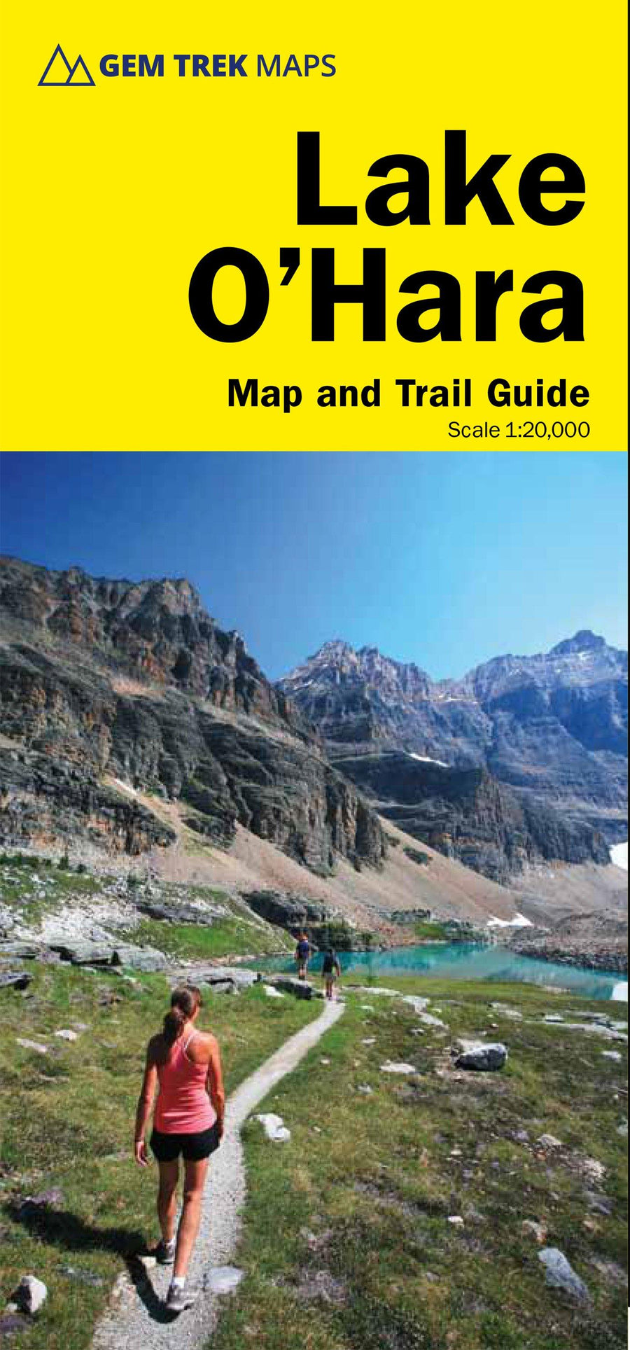 Carte de randonnée - Lac O'Hara (PN Yoho, Colombie-Britannique) | Gem Trek carte pliée Gem Trek Publishing 