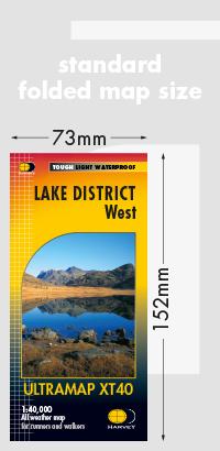 Carte de randonnée - Lake District Ouest XT40 | Harvey Maps - Ultramap carte pliée Harvey Maps 