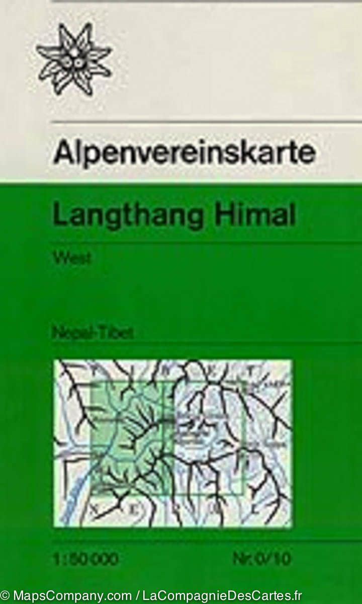 Carte de randonnée - Langthang Himal ouest, Himalaya (Népal, Tibet) | Alpenverein - La Compagnie des Cartes