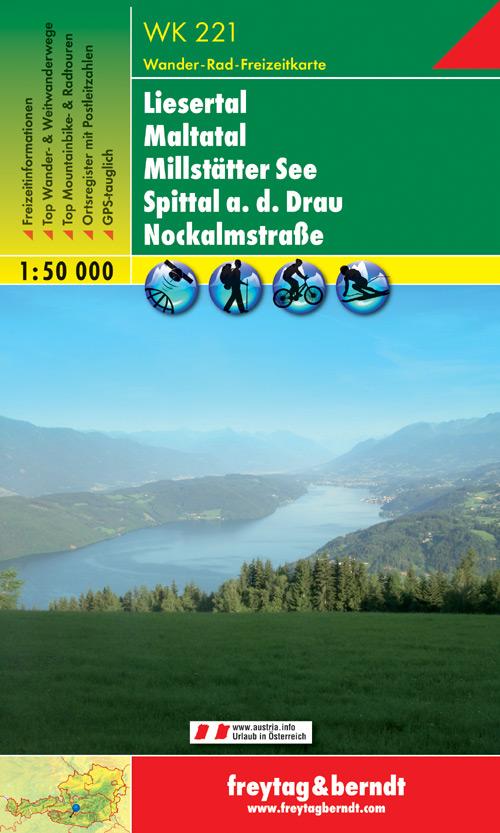 Carte de randonnée - Liesertal - Maltatal - Millstätter See (Alpes autrichiennes), n° WK221 | Freytag & Berndt carte pliée Freytag & Berndt 