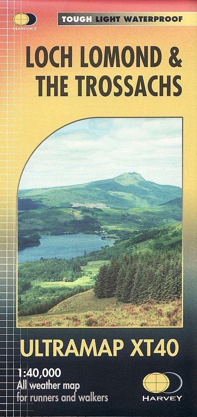 Carte de randonnée - Loch Lomond & The Trossachs XT40 | Harvey Maps - Ultramap carte pliée Harvey Maps 