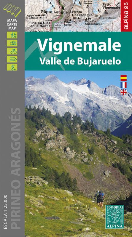Carte de randonnée - Massif de Vignemale & Vallée de Bujaruelo (Pyrénées aragonaises) | Alpina carte pliée Editorial Alpina 