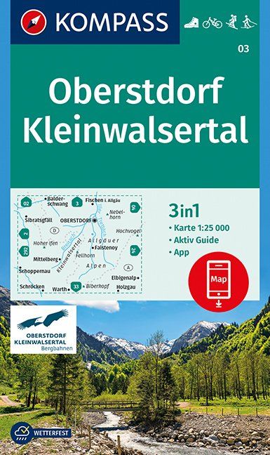 Kompass: Großer Wander-Atlas Alpen - Deutschland, Österreich