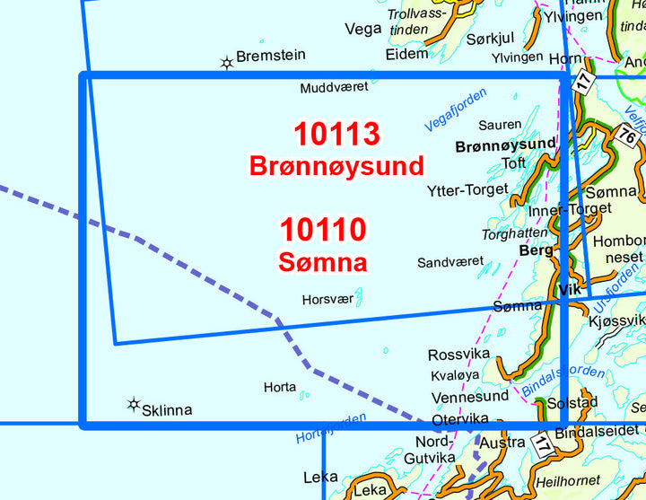 Carte de randonnée n° 10110 - Somna (Norvège) | Nordeca - Norge-serien carte pliée Nordeca 