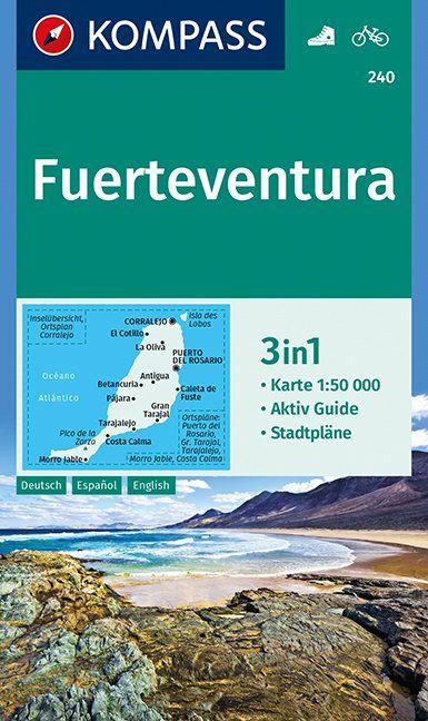 Carte de randonnée - Fuerteventura, n°240 | Kompass - La Compagnie des Cartes