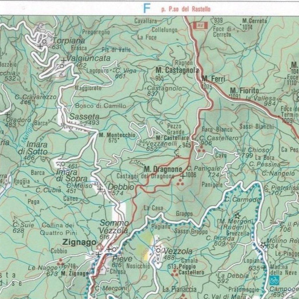 Carte de randonnée n° 2450 - Cinq Terres (Ligurie, Italie) | Kompass carte pliée Kompass 