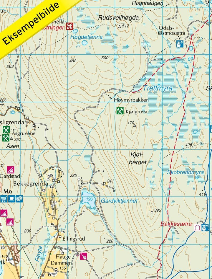 Carte de randonnée n° 2694 - Odalen Nord (Norvège) | Nordeca - Turkart 1/50 000 carte pliée Nordeca 