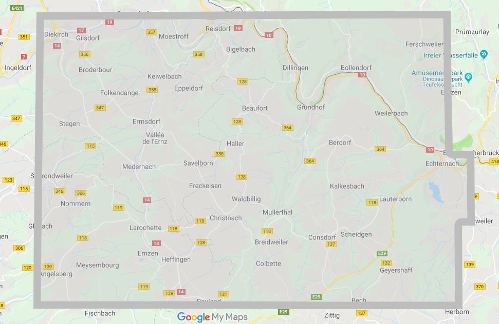 Carte de randonnée n° 27 - Mullerthal (Luxembourg) | Mini Planet carte pliée Mini Planet 