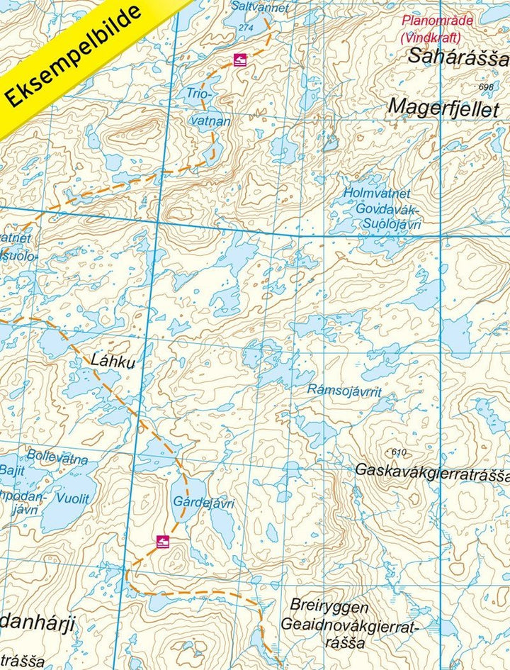Carte de randonnée n° 2774 - Kvalsund Nord (Norvège) | Nordeca - Turkart 1/100 000 carte pliée Nordeca 