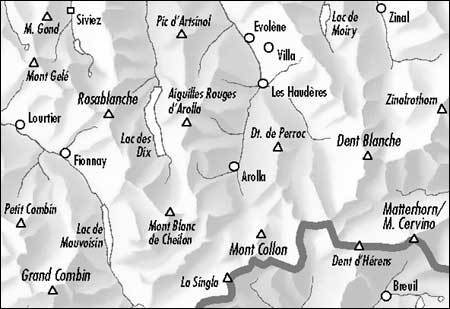 Hiking Map # 283T - Arolla (Switzerland) | SwissTopo - Excursions to 1