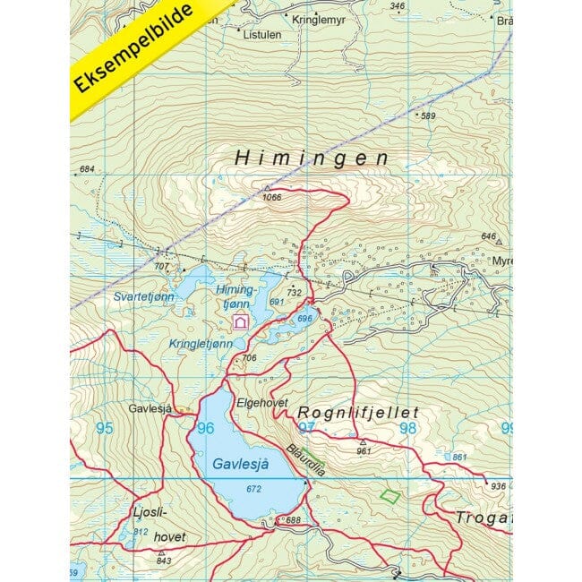 Carte de randonnée n° 3017 - Notodden (Norvège) | Nordeca - série 3000 carte pliée Nordeca 