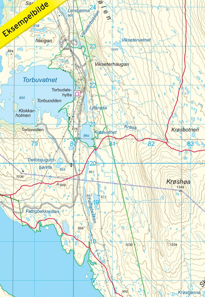 Carte de randonnée n° 3019 - Dovrefjell Vest (Norvège) | Nordeca - série 3000 carte pliée Nordeca 