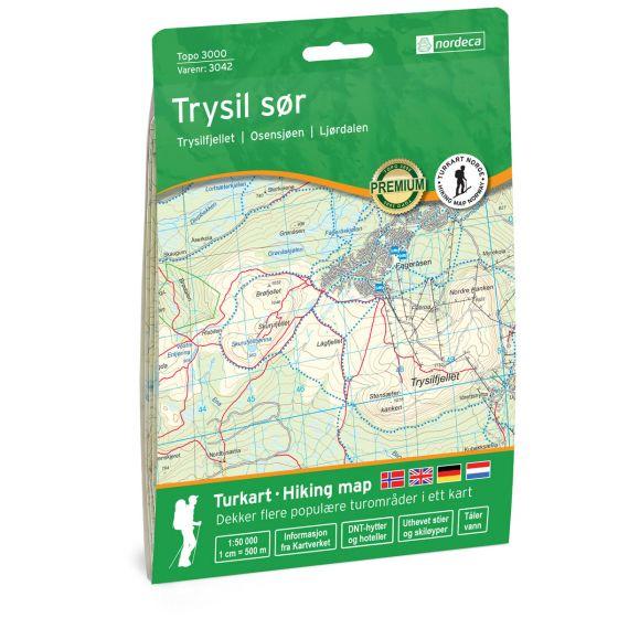 Carte de randonnée n° 3042 - Trysil Sud (Norvège) | Nordeca - série 3000 carte pliée Nordeca 