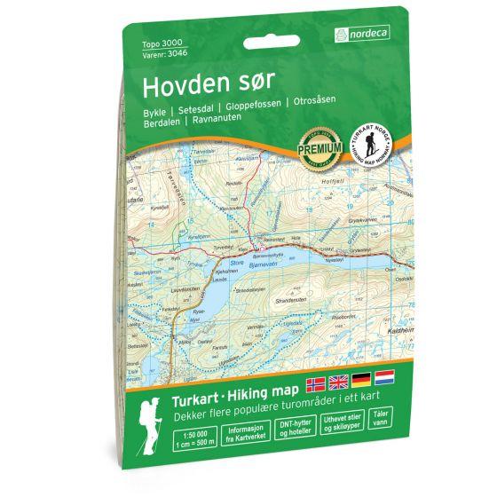 Carte de randonnée n° 3046 - Hovden Sor (Norvège) | Nordeca - série 3000 carte pliée Nordeca 