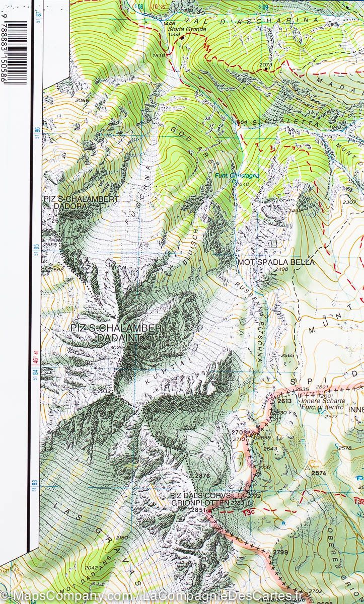Carte de randonnée n° 43 - Haute Vallée du Val Vénoste (Italie) | Tabacco carte pliée Tabacco 