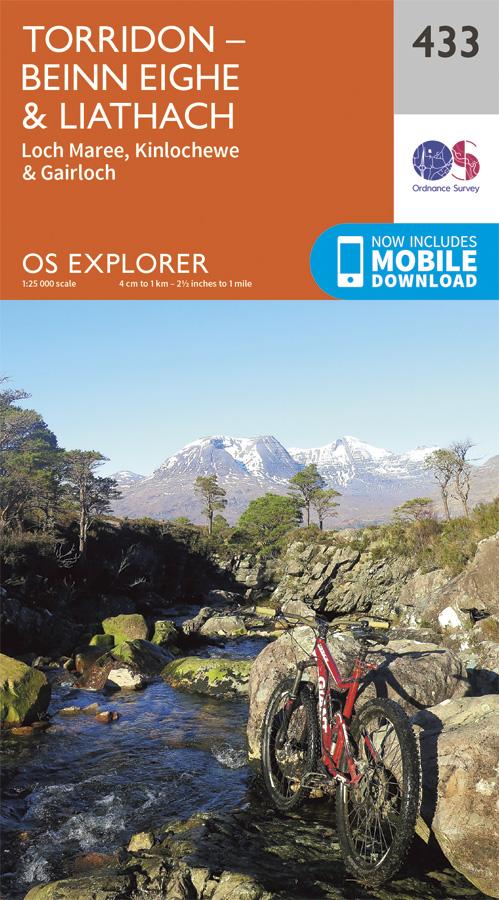 Carte de randonnée n° 433 - Torridon Beinn Eighe, Liathach (Grande Bretagne) | Ordnance Survey - Explorer carte pliée Ordnance Survey 