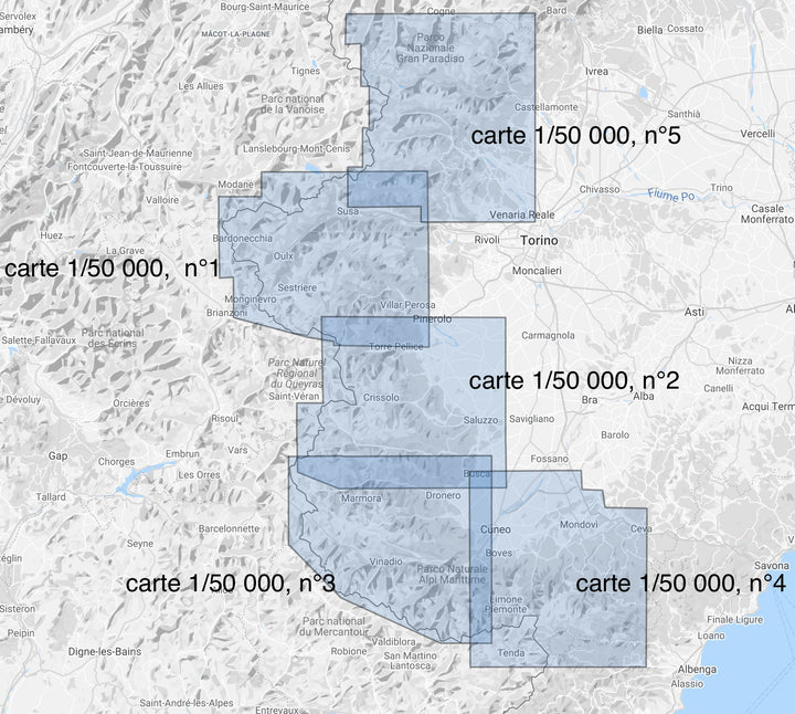 Carte de randonnée n° 50-04 - Val Vermenagna, Valle Pesio, Cuneo, Valli Monregalesi | Fraternali - 1/50 000 carte pliée Fraternali 