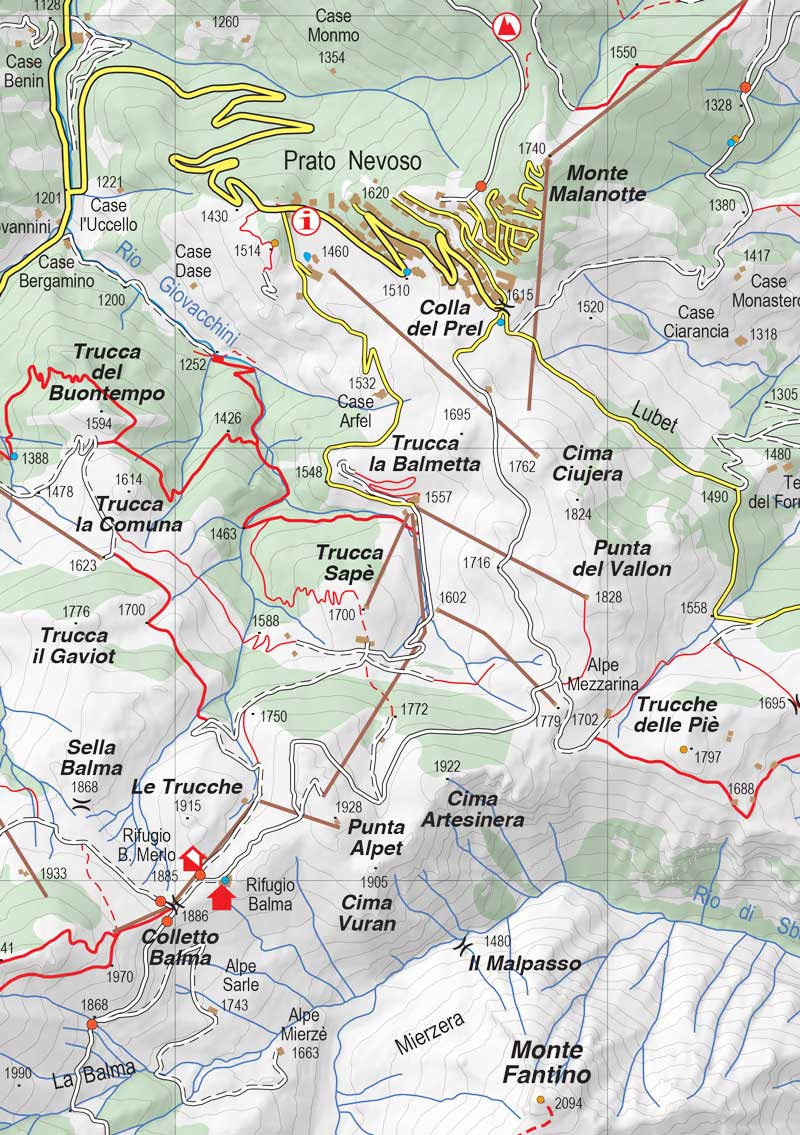 Carte de randonnée n° 50-04 - Val Vermenagna, Valle Pesio, Cuneo, Valli Monregalesi | Fraternali - 1/50 000 carte pliée Fraternali 