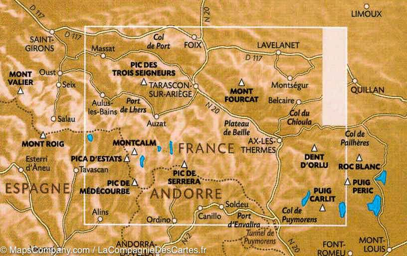 Carte de randonnée n° 7 - Haute-Ariège, Vicdessos, Orlu (Pyrénées) | Rando Editions carte pliée Rando Editions 