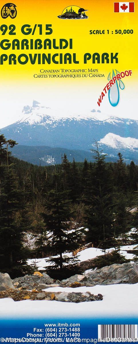 Carte de randonnée &#8211; Parc Provincial Garibaldi (Colombie Britannique) | ITM - La Compagnie des Cartes