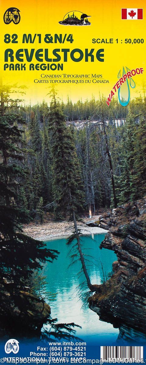 Carte de randonnée &#8211; Parc Revelstoke (Colombie Britannique, Canada) | ITM - La Compagnie des Cartes