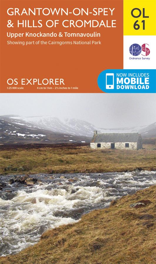 Carte de randonnée n° OL061 - Grantown-on-Spey, Hills Cromdale (Grande Bretagne) | Ordnance Survey - Explorer carte pliée Ordnance Survey 