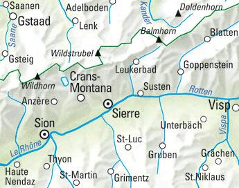 Carte de randonnée n° WK.32 - Crans-Montana (Suisse) | Kümmerly & Frey carte pliée Kümmerly & Frey 