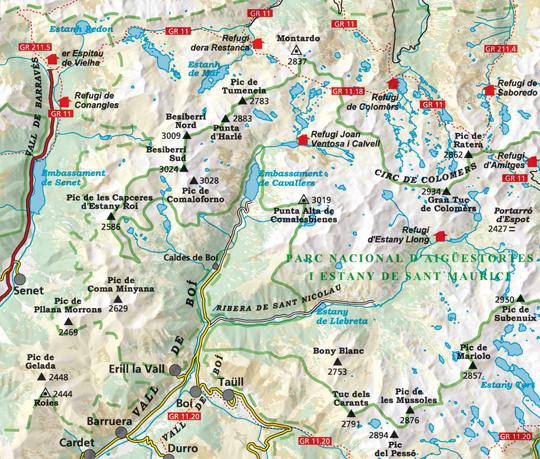 Carte de randonnée - Parc National Aigüestortes & lac Saint-Maurice + Guide (Catalogne) | Alpina carte pliée Editorial Alpina 