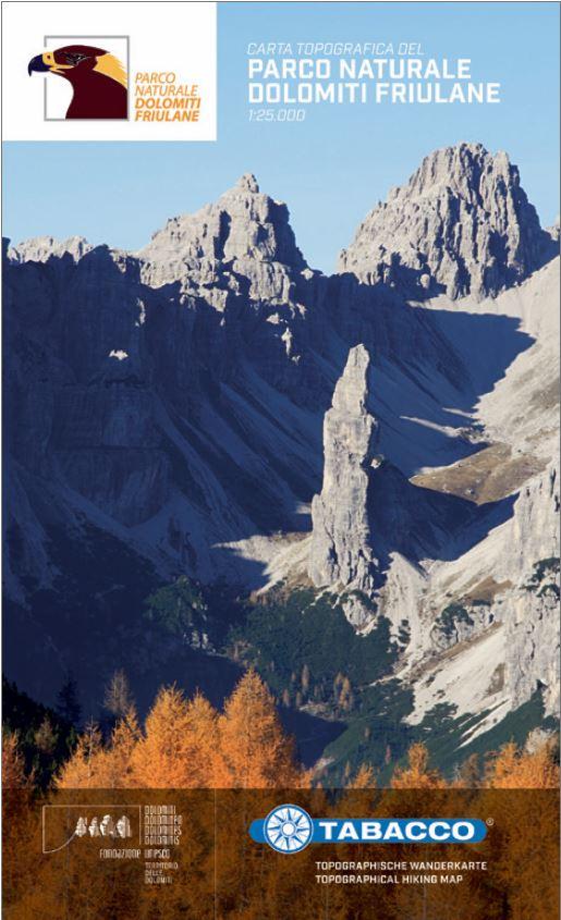 Carte de randonnée - Parc Naturel des Dolomites Frioulanes | Tabacco carte pliée Tabacco 