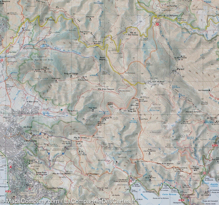Carte de randonnée du Cap de Creus (Catalogne) | Alpina - La Compagnie des Cartes