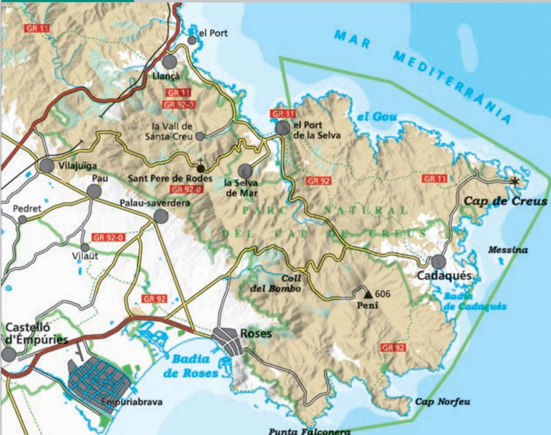 Carte de randonnée - Parc naturel du Cap de Creus (Catalogne) | Alpina carte pliée Editorial Alpina 