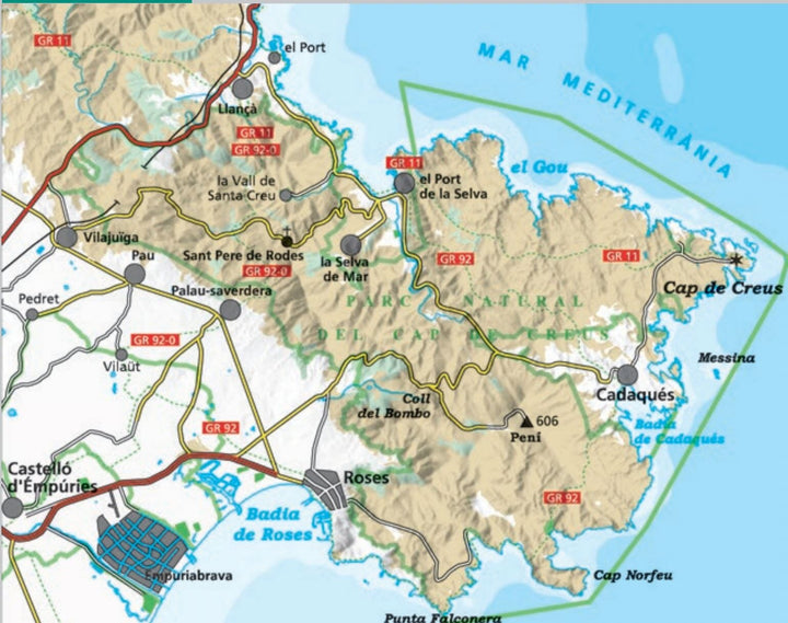 Carte de randonnée - Parc naturel du Cap de Creus (Catalogne) | Alpina carte pliée Editorial Alpina 