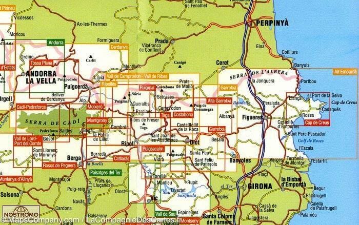 Carte de randonnée du Cap de Creus (Catalogne) | Alpina - La Compagnie des Cartes