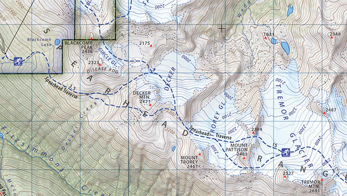 Carte de randonnée - Parc Provincial Garibaldi, Colombie Britannique #102 | Clark Geomatics carte pliée Clark Geomatics 